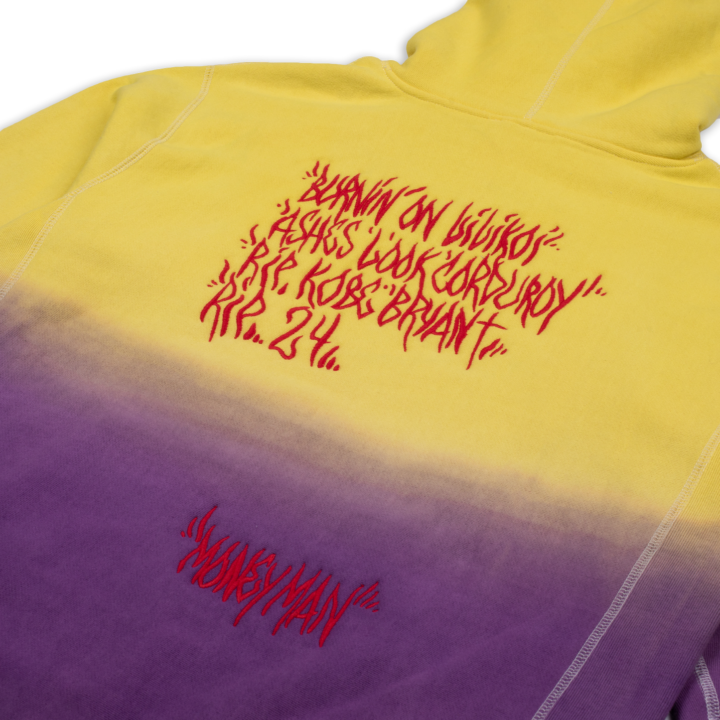 24 Yellow/Purple Dip Dye Hoodie