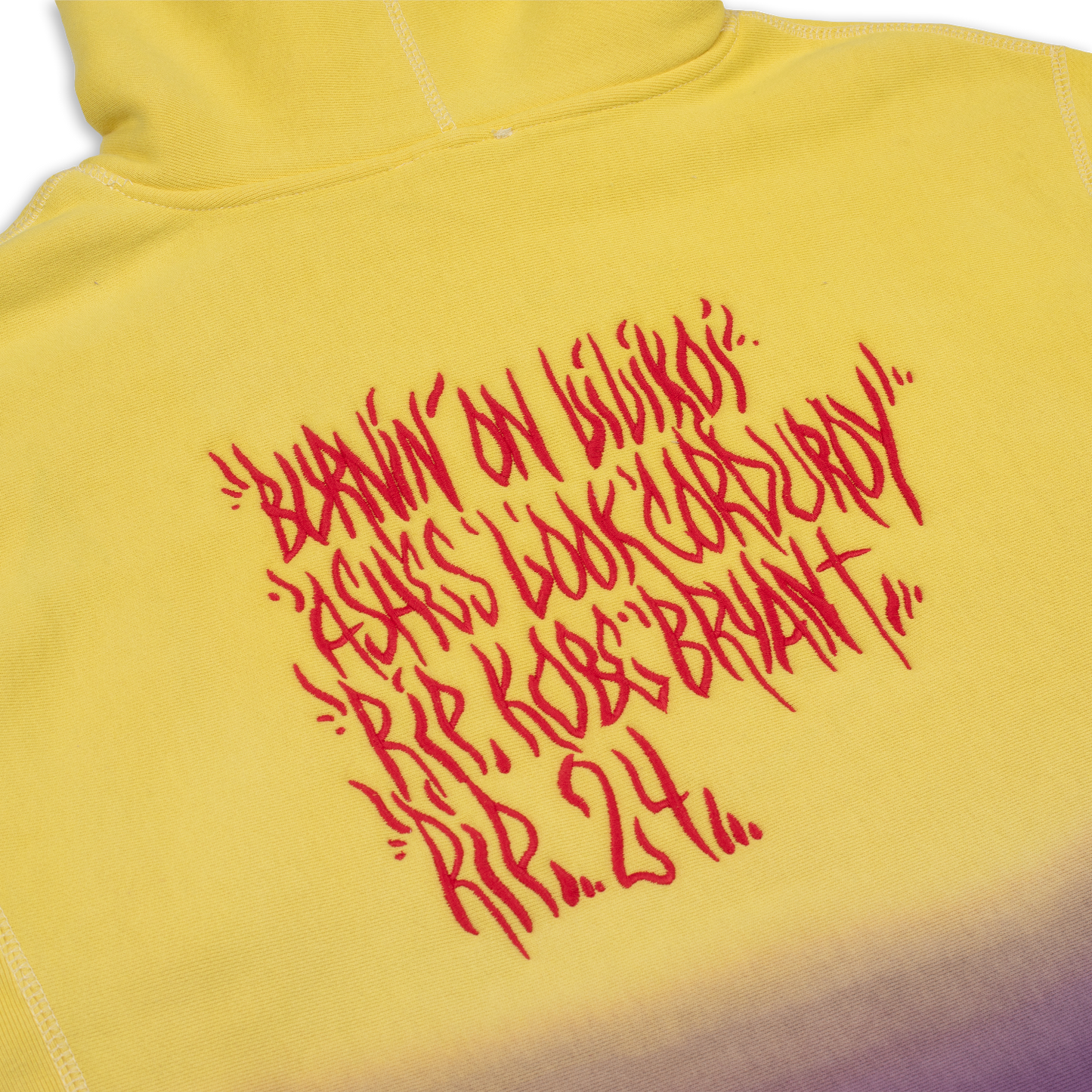 24 Yellow/Purple Dip Dye Hoodie