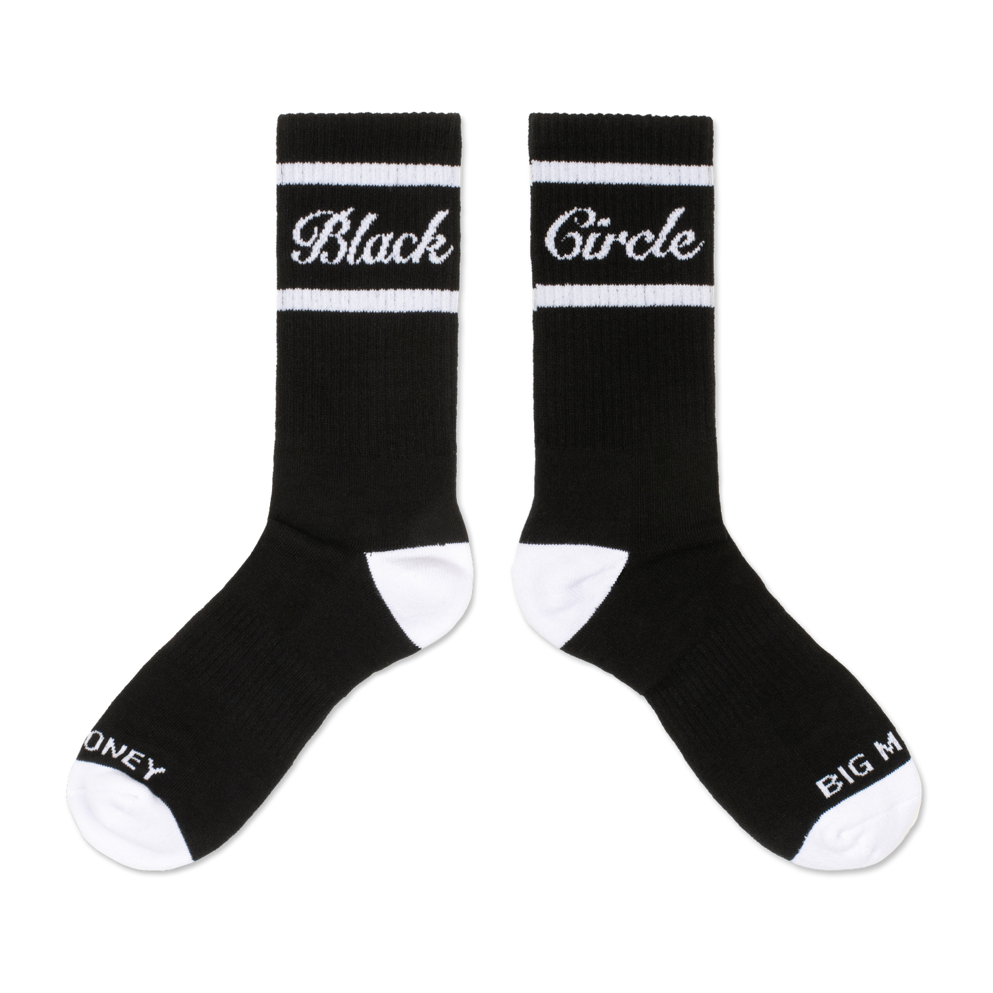 Black Circle Athletic Socks (Black)